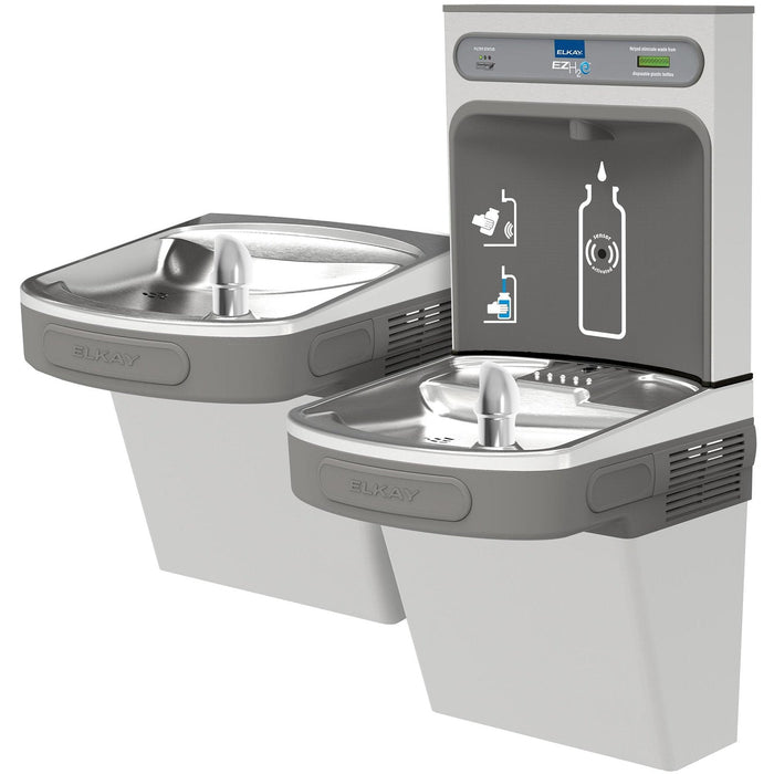 Elkay LZSTL8WSVRSK EZH2O Filling Station and Versatile Bi-Level ADA Water Cooler, Filtered 8 GPH