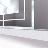 DreamLine D3234721M12-08 Linea Mira 34"W x 72"H Single Panel Frameless Shower Screen in Polished Stainless Steel