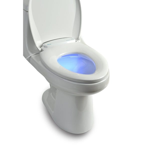 Brondell L60-EW LumaWarm Heated Nightlight Toilet Seat Elongated White