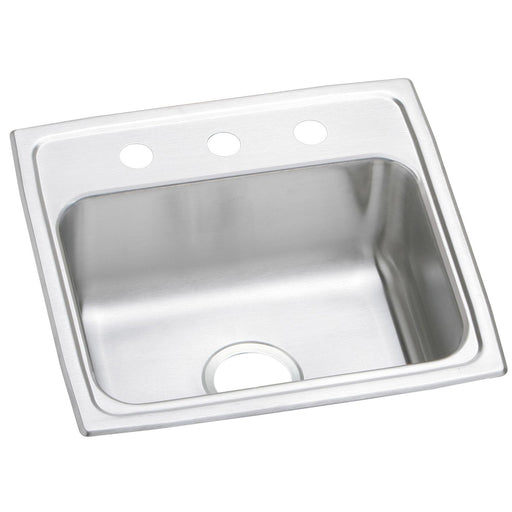 Elkay PSR19183 Celebrity Stainless Steel 19" x 18" x 7-1/8", Single Bowl Top Mount Kitchen Sink