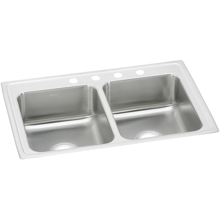 Elkay PSR33194 Celebrity Stainless Steel 33" x 19-1/2" x 7-1/8", 2-Bowl Top Mount Kitchen Sink