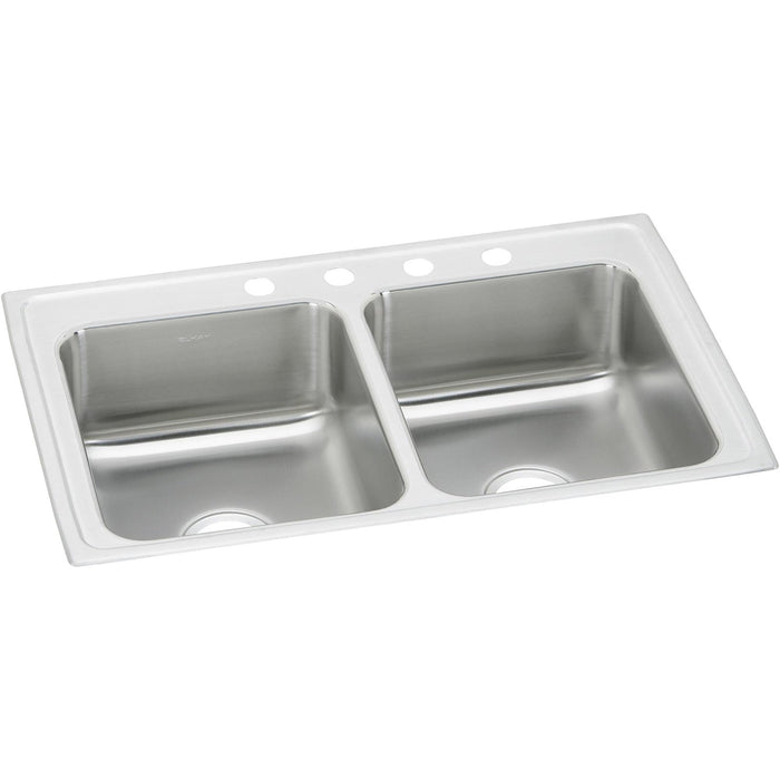 Elkay PSR33214 Celebrity Stainless Steel 33" x 21-1/4" x 7-1/2", 2-Bowl Top Mount Kitchen Sink