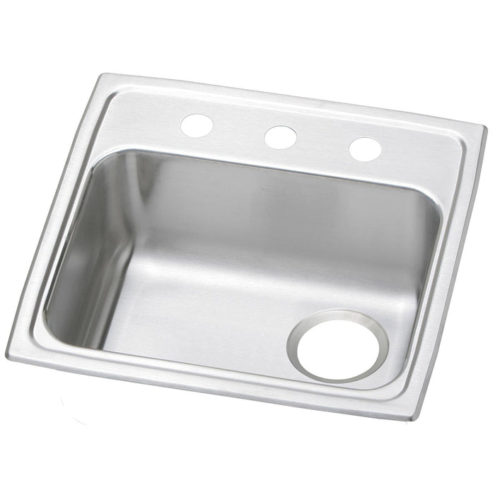 Elkay PSRADQ191955R1 Celebrity Stainless Steel 19-1/2" x 19" x 5-1/2", 1-Bowl Top Mount ADA Sink