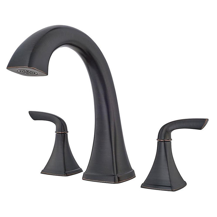Pfister RT6-5BSY Bronson Double Handle Complete Roman Tub Trim in Tuscan Bronze