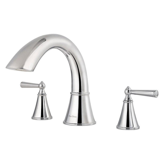 Pfister RT6-5GLC Saxton Double Handle Complete Roman Tub Trim in Polished Chrome