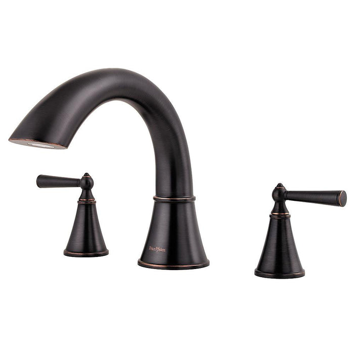 Pfister RT6-5GLY Saxton Double Handle Complete Roman Tub Trim in Tuscan Bronze