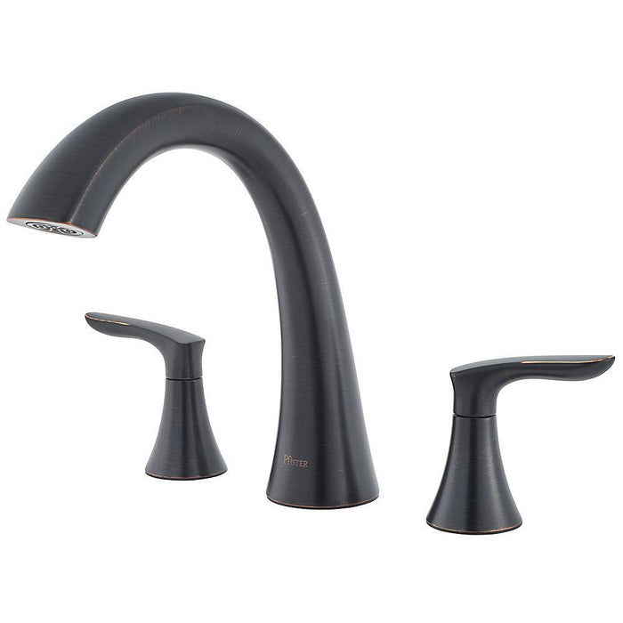 Pfister RT6-5WRY Weller Double Handle Roman Tub Trim in Tuscan Bronze