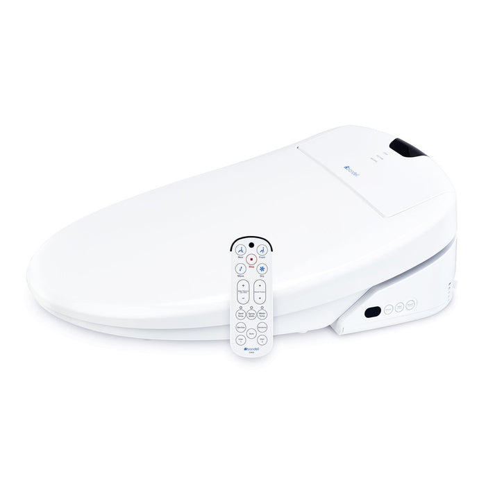 Brondell Swash 1400 Luxury Elongated Heated Bidet Toilet Seat with Dual Nozzles (white) - Bath4All