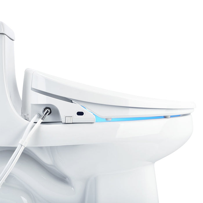 Brondell Swash 1400 Luxury Elongated Heated Bidet Toilet Seat with Dual Nozzles (white) - Bath4All
