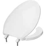 TOTO SC134#01 Elongated Commercial Open Front Toilet Seat with Lid, Cotton White