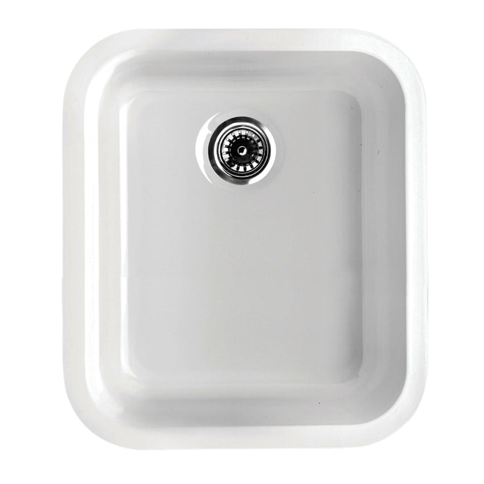 Whitehaus WHE1822 Elementhaus Fireclay Drop-In/Undermount Sink
