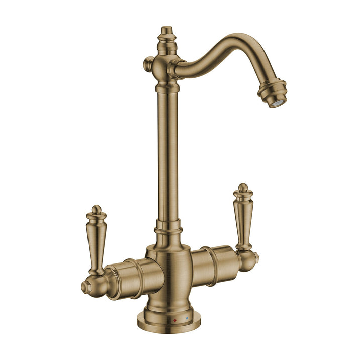 Whitehaus WHFH-HC1006-AB Point of Use Instant Hot/Cold Water Drinking Faucet