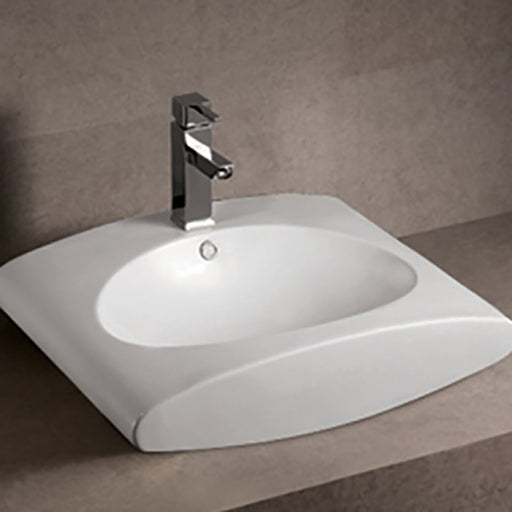 Whitehaus WHKN1098 Isabella Collection Rectangular Wall Mount Bathroom Sink