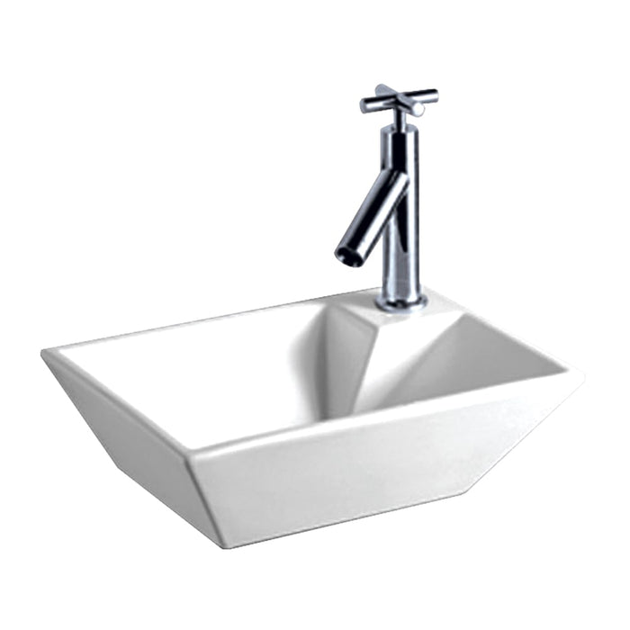 Whitehaus WHKN1142 Isabella Collection Rectangular Wall Mount Sink