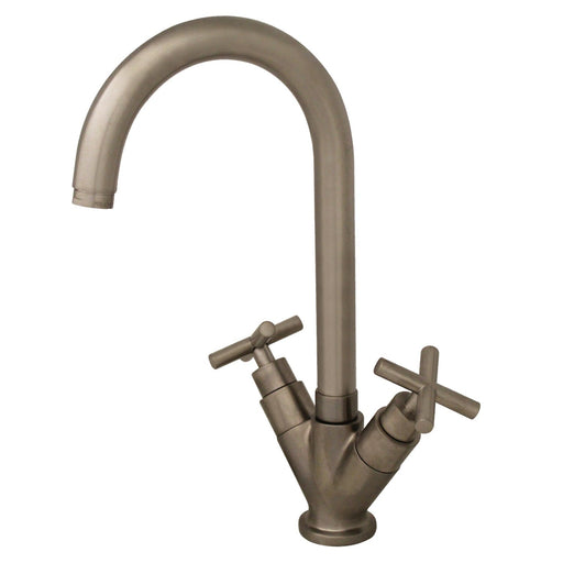 Whitehaus WHLX79572-BN Luxe Single Hole/Dual Handle Entertainment/Prep Faucet
