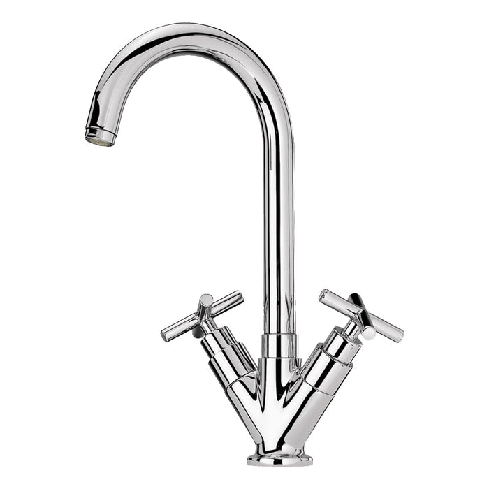Whitehaus WHLX79572-C Luxe Single Hole/Dual Handle Entertainment/Prep Faucet