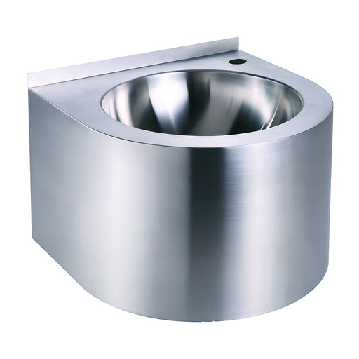 Whitehaus WHNCB1616 Noah's Collection Stainless Steel Commercial Single Bowl Wall Mount Wash Sink