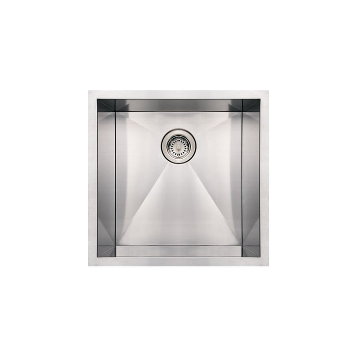 Whitehaus WHNCM1920 Noah's Collection Stainless Steel Commercial Single Bowl Undermount Sink