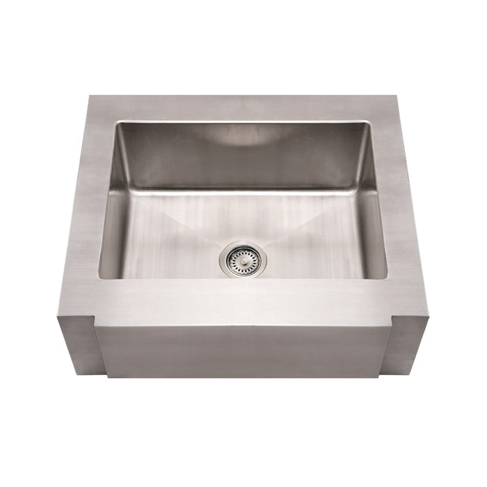Whitehaus WHNCMAP3026 Noah's Collection Stainless Steel Commercial Single Bowl Sink