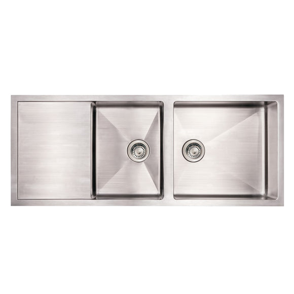 Whitehaus WHNCMD5221 Noah's Collection Commercial Double Bowl Reversible Undermount Sink