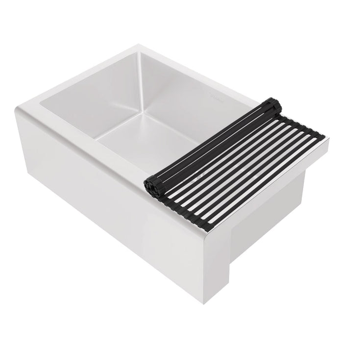 Whitehaus WHNPLRM-MBLK Noah Plus Stainless Steel Removable Roll Mat