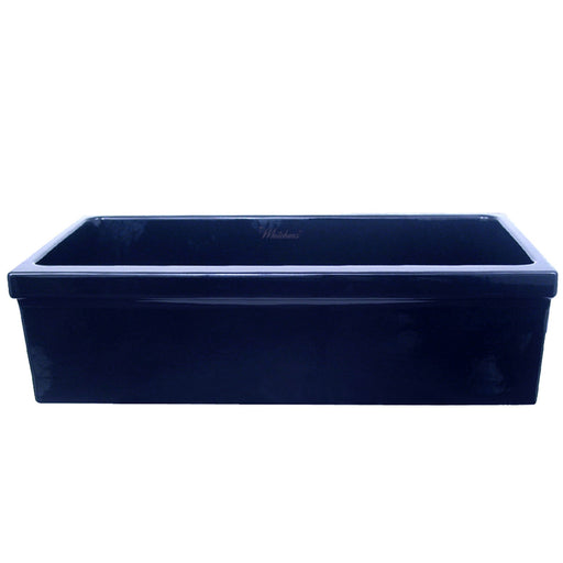 Whitehaus WHQ536-BLUE Farmhaus Fireclay Quatro Alcove Large Reversible Sink