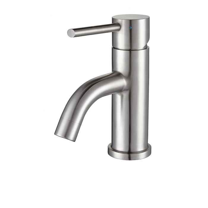 Whitehaus WHS0111-SB-BSS Waterhaus Single Hole, Single Lever Bathroom Faucet