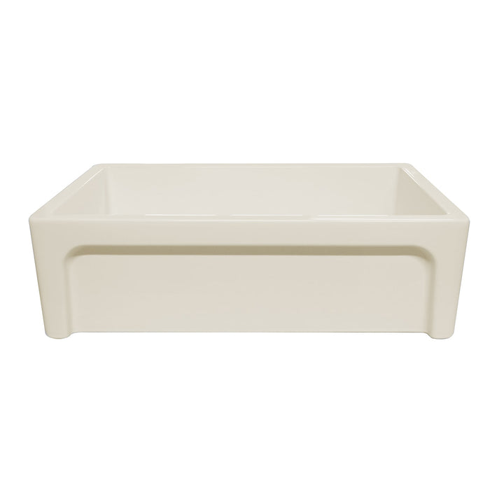 Whitehaus WHSIV3333-BISCUIT Glencove St. Ives 33" Front Apron Fireclay Sink