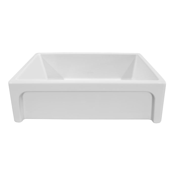 Whitehaus WHSIV3333OR-GOLD St. Ives Ornamental 33" Reversible Fireclay Kitchen Sink