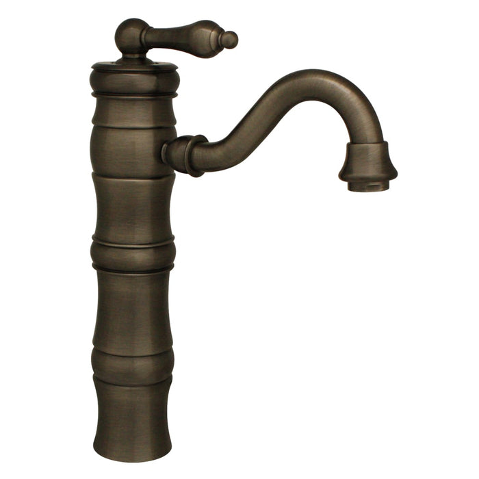 Whitehaus WHSL3-9724-P Vintage III Single Hole/Single Lever Elevated Bathroom Faucet