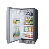 Avallon AFR152SSLH 15" Wide 3.3 Cu. Ft. Compact Refrigerator in Stainless Steel