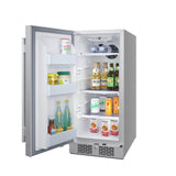 Avallon AFR152SSODLH 15" Wide 3.3 Cu. Ft. Outdoor Compact Refrigerator in Stainless Steel