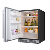 Avallon AFR242SSLH 24" Wide 5.66 Cu. Ft. Built-In Compact Refrigerator in Stainless Steel