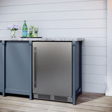 Avallon AFR242SSODRH 24" Wide 5.66 Cu. Ft. Built-In Compact Outdoor Refrigerator in Stainless Steel