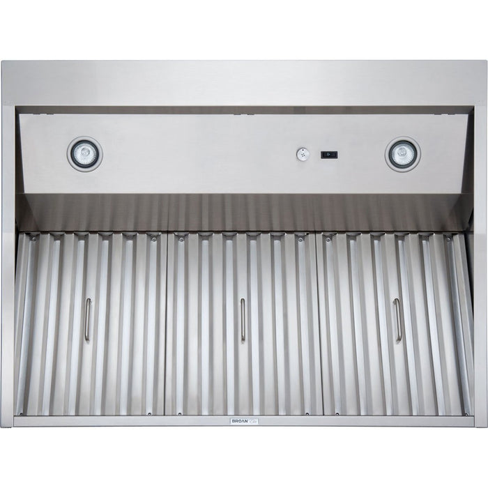Broan NuTone 48" Professional Grade Brushed Stainless Steel Outdoor Range Hood