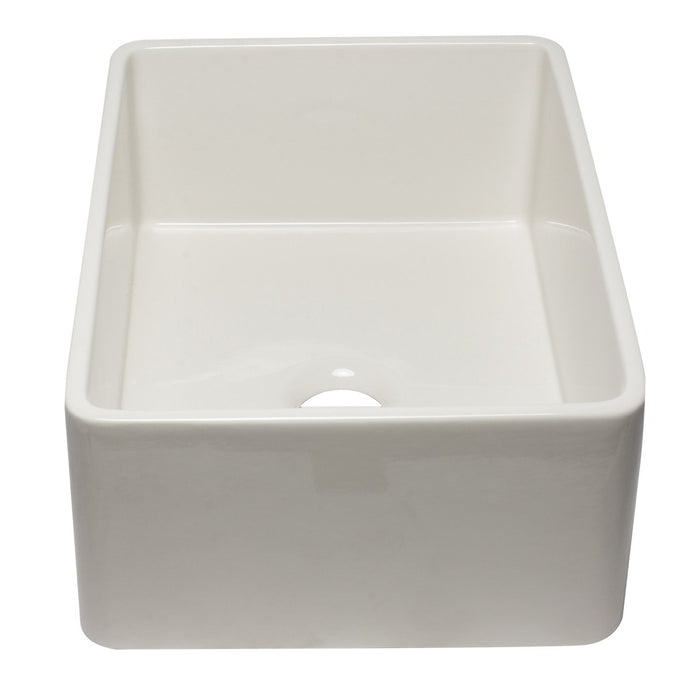 ALFI AB3020SB-B 30 inch Biscuit Reversible Single Bowl Fireclay Farmhouse Sink