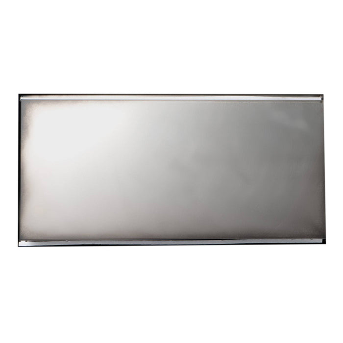 ALFI Brand 24 x 12 Black Matte Stainless Steel Horizontal Single Shelf Bath Shower Niche