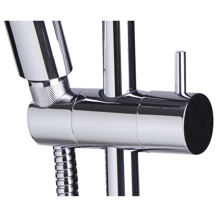 ALFI AB7938-PC Polished Chrome Sliding Rail Hand Held Shower Head Set with Hose