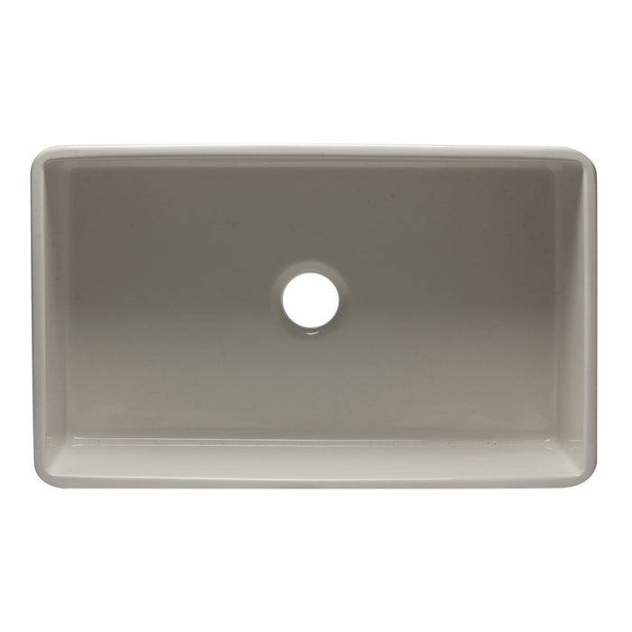 ALFI AB3320SB-B 33 inch Biscuit Reversible Single Bowl Fireclay Farmhouse Sink