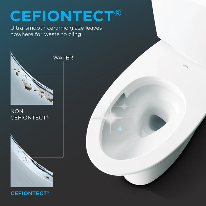 TOTO MW6423084CEFG#01 Nexus One-Piece 1.28 GPF Universal Height Toilet with Washlet C5 Bidet Seat