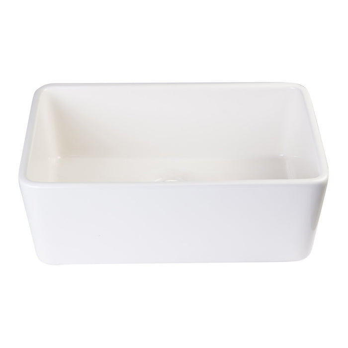 ALFI AB503-B Biscuit 23" Smooth Apron Fireclay Single Bowl Farmhouse Sink