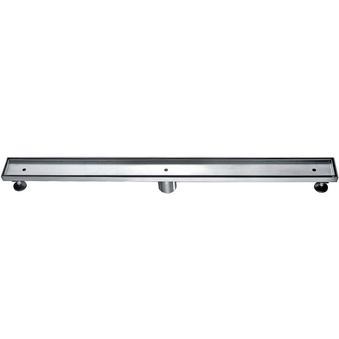 ALFI Brand ABLD36A 36" Modern Stainless Steel Linear Shower Drain without Cover