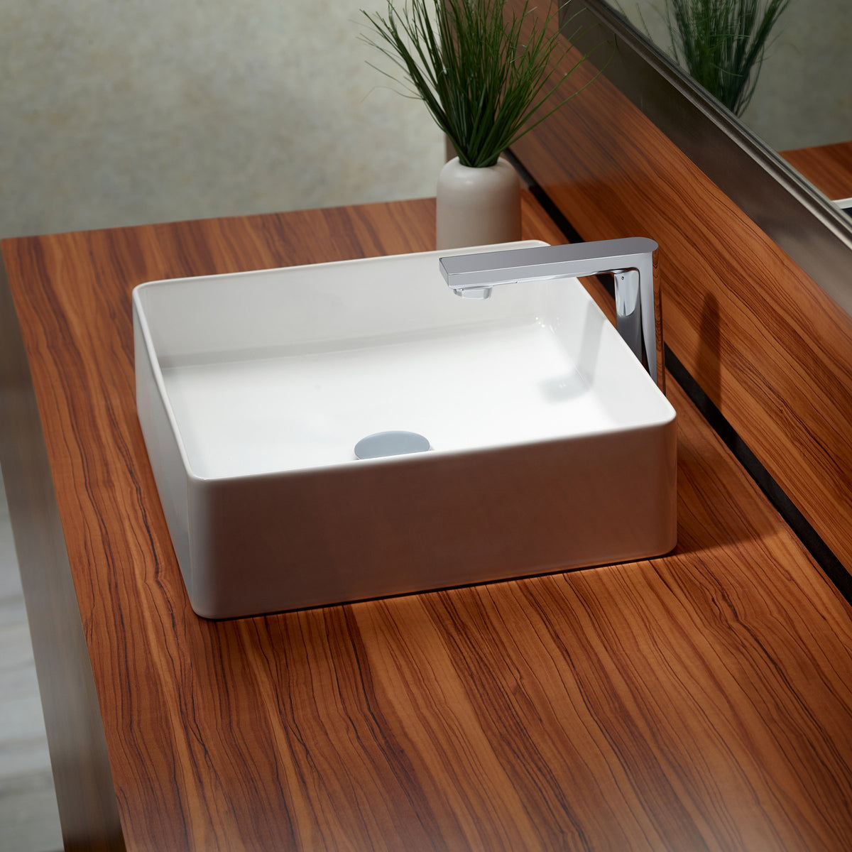 TOTO Arvina Square Vessel Fireclay Bathroom Sink, Cotton White, SKU:  LT574#01