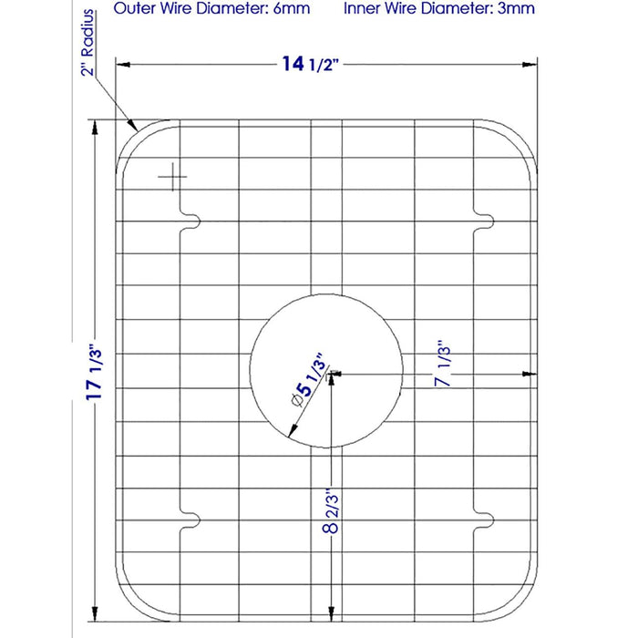 ALFI Brand GR538 Solid Stainless Steel Kitchen Sink Grid