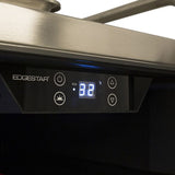 Edgestar BR7001BL 24" Wide Kegerator Conversion Refrigerator for Full Size Kegs in Black Stainless Steel