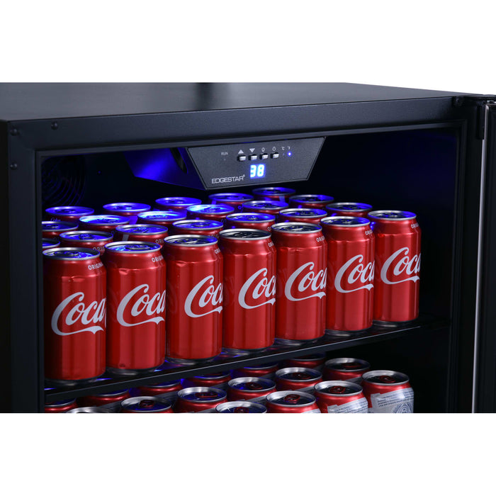 Edgestar CBR1502SG 24" Wide 142 Can Built-In Beverage Cooler in Stainless Steel