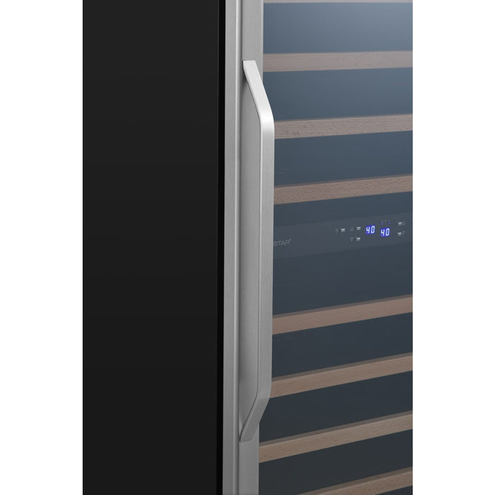 Edgestar CWR1102DZ 101 Bottle 24" Built-In Dual Zone Wine Cooler in Stainless Steel