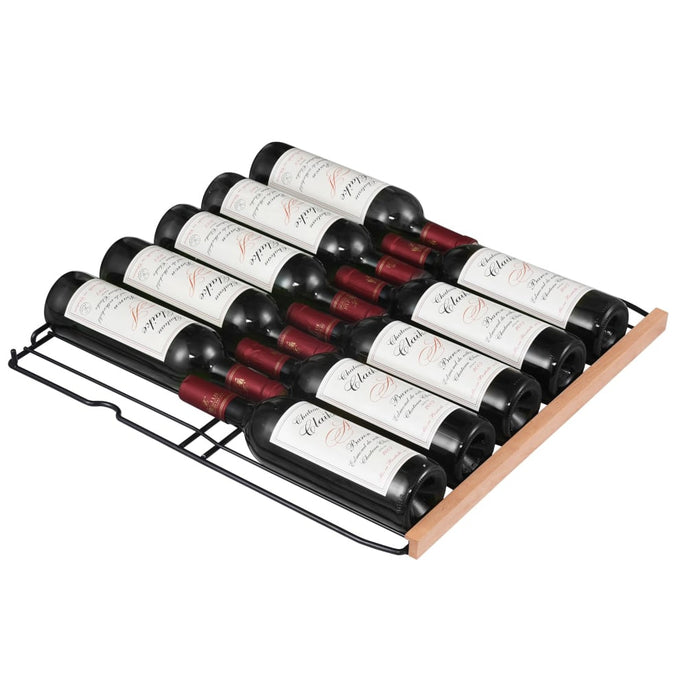 Edgestar CWR1552DZ 24" Wide 141 Bottle Capacity Built-In or Free Standing Dual Zone Wine Cooler in Stainless Steel