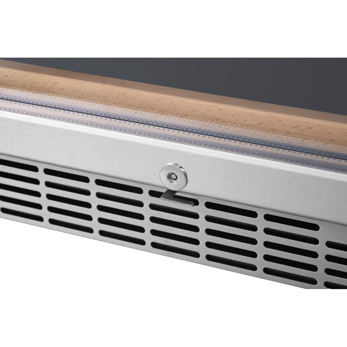 Edgestar CWR1662SZ 24" Wide 151 Bottle Capacity Built-In or Free Standing Single Zone Wine Cooler in Stainless Steel