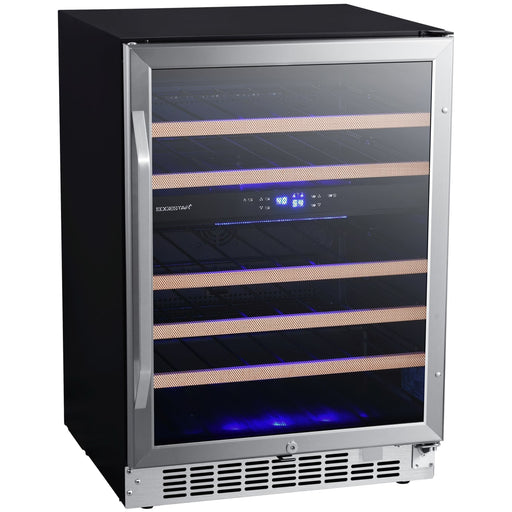 Du/Mnt Wine Cooler Black & Stainless Steel 24 Reversible